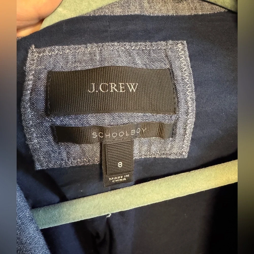 J. Crew Denim Chambray Schoolboy women’s Blazer - Picture 5 of 8